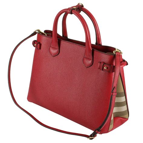 burberry red leather bag|burberry over the shoulder bags.